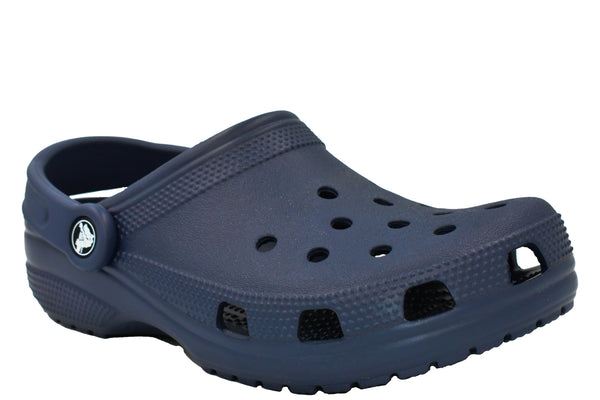 Grey and sales blue crocs