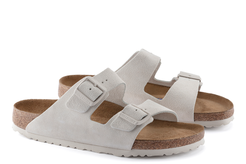 BIRKENSTOCK - ARIZONA - NARROW - SUEDE NUBUCK LEATHER - SOFT FOOTBED