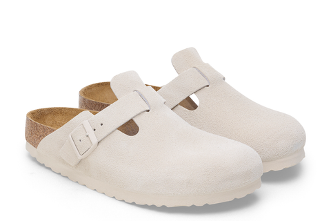 BIRKENSTOCK - BOSTON - NARROW - SUEDE NUBUCK LEATHER - SOFT FOOTBED